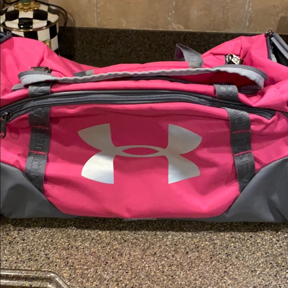 Pink gym bag